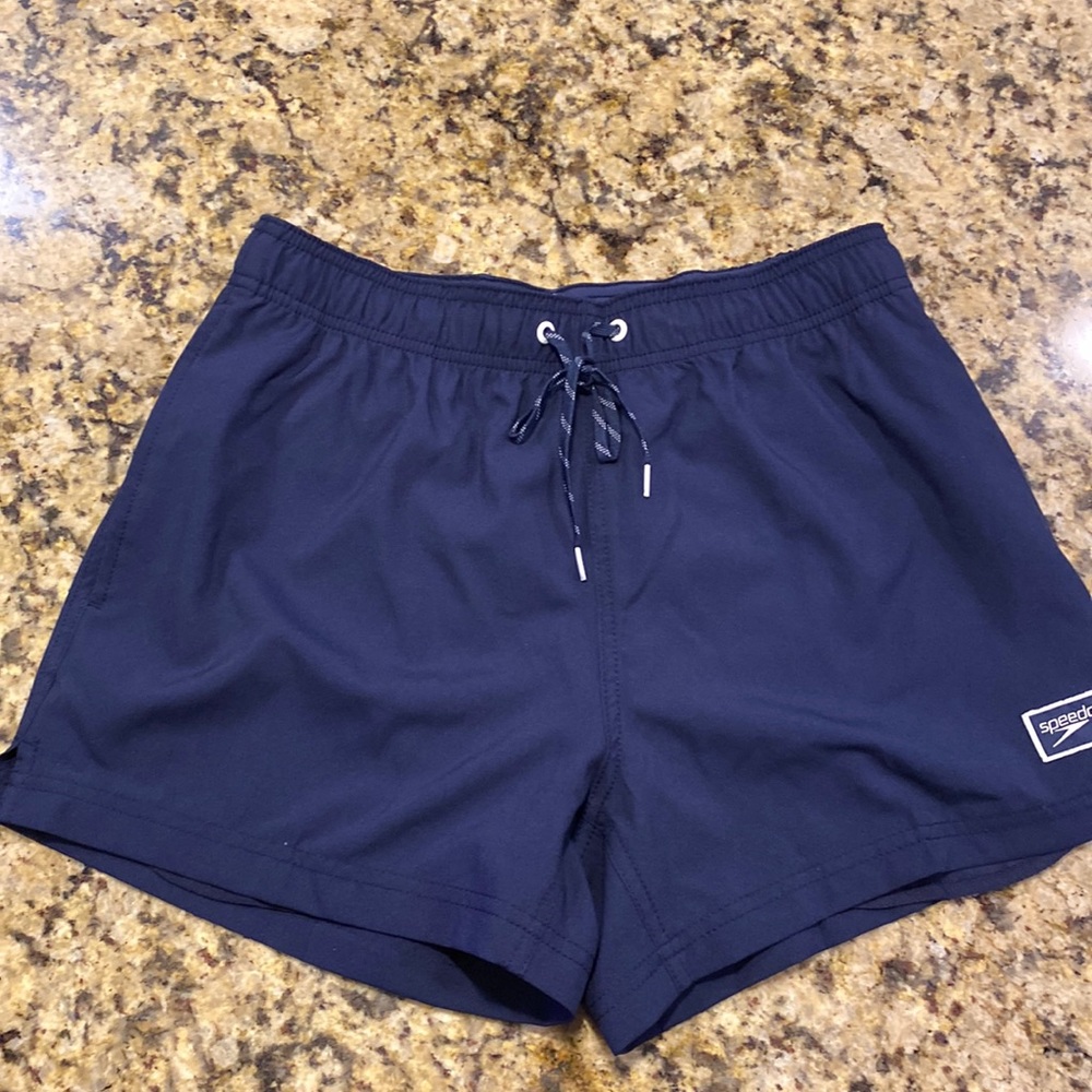 Speedo swim trunks. Navy blue. Men’s small.